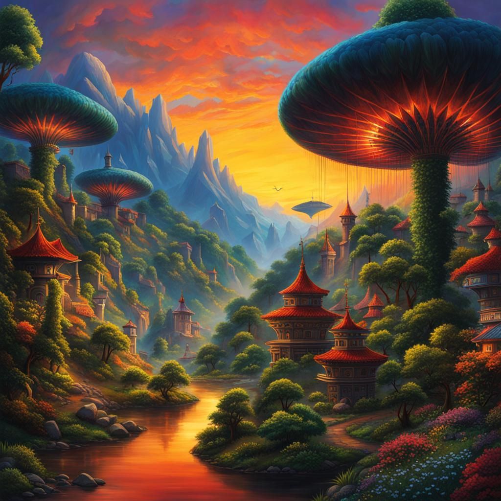 AI Interpretation of a "Crazy Everyday" Fantasy