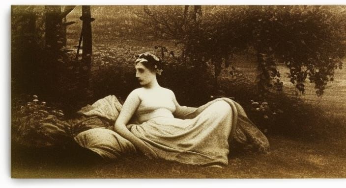 Corot Landscape in Daguerreotype Style