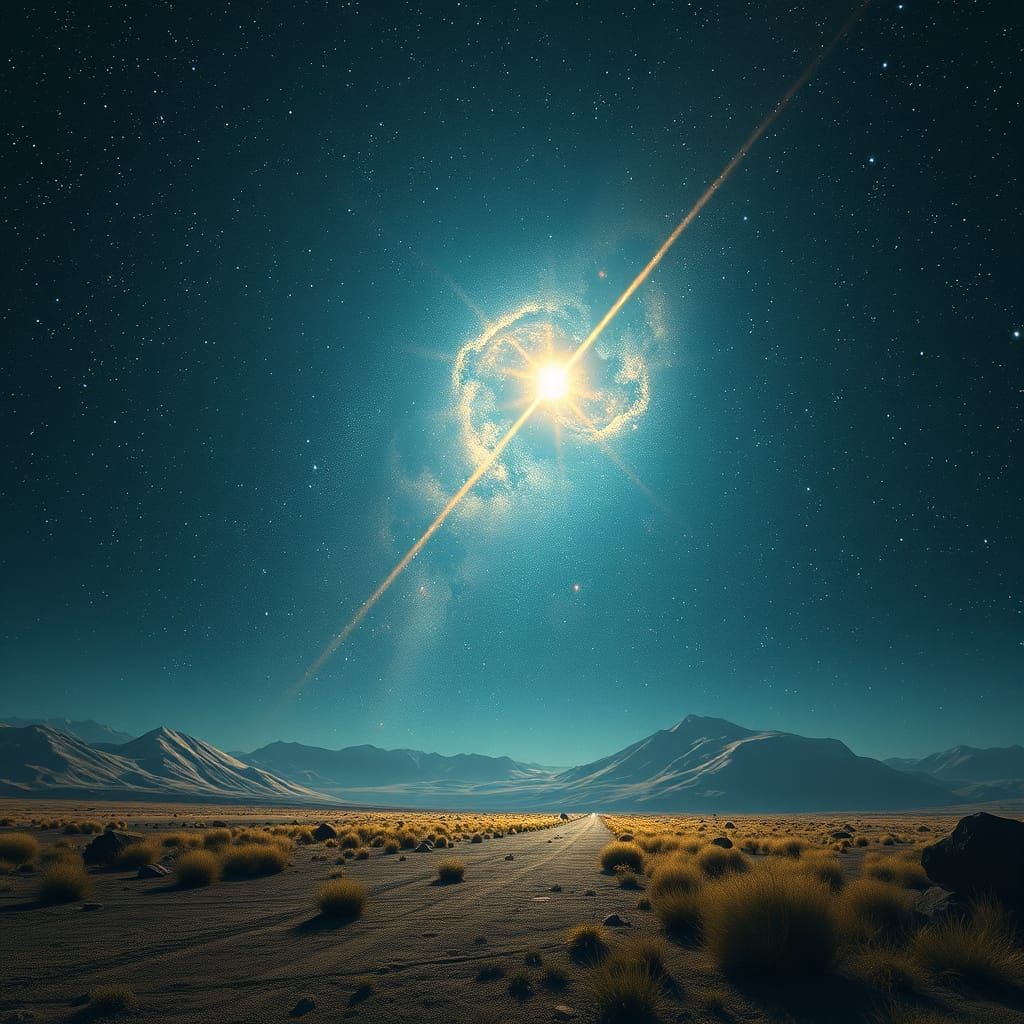 Epic Digital Starry Night Sky