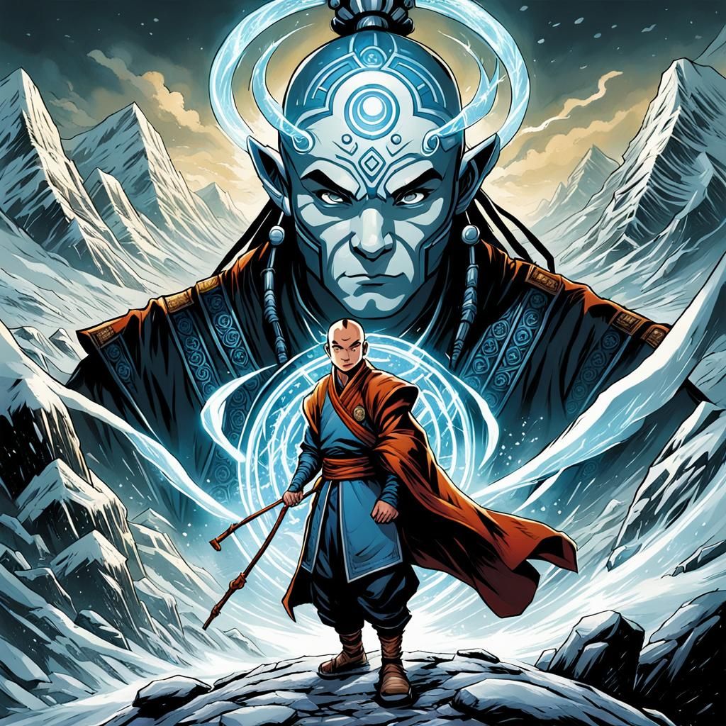 The Last Airbender in Comic Book Style