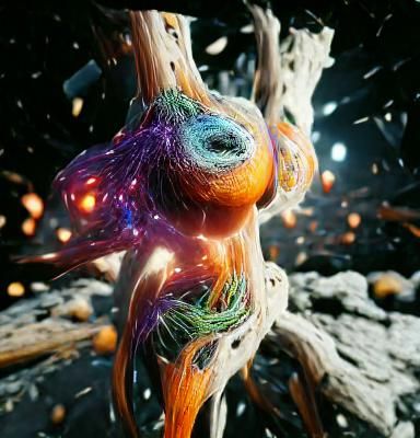 Cosmic Genesis: Galactic Universe in Explosive Render