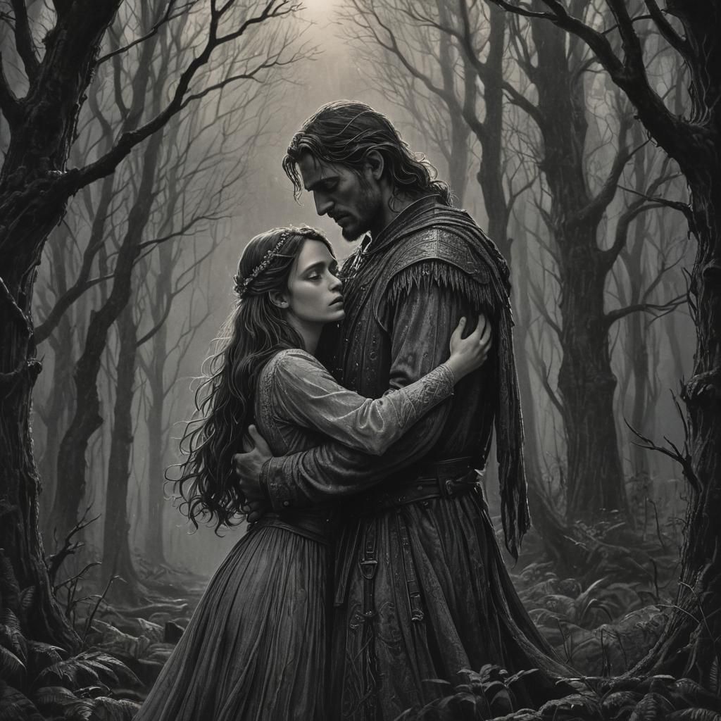 Beren and Lúthien by Gustave Dore
