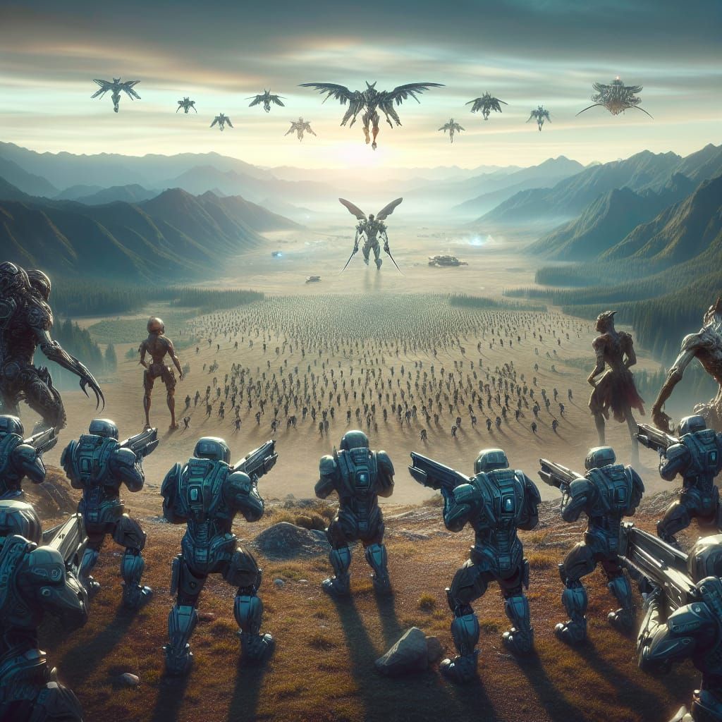 Epic Battle: Humans vs. Extraterrestrial Beings