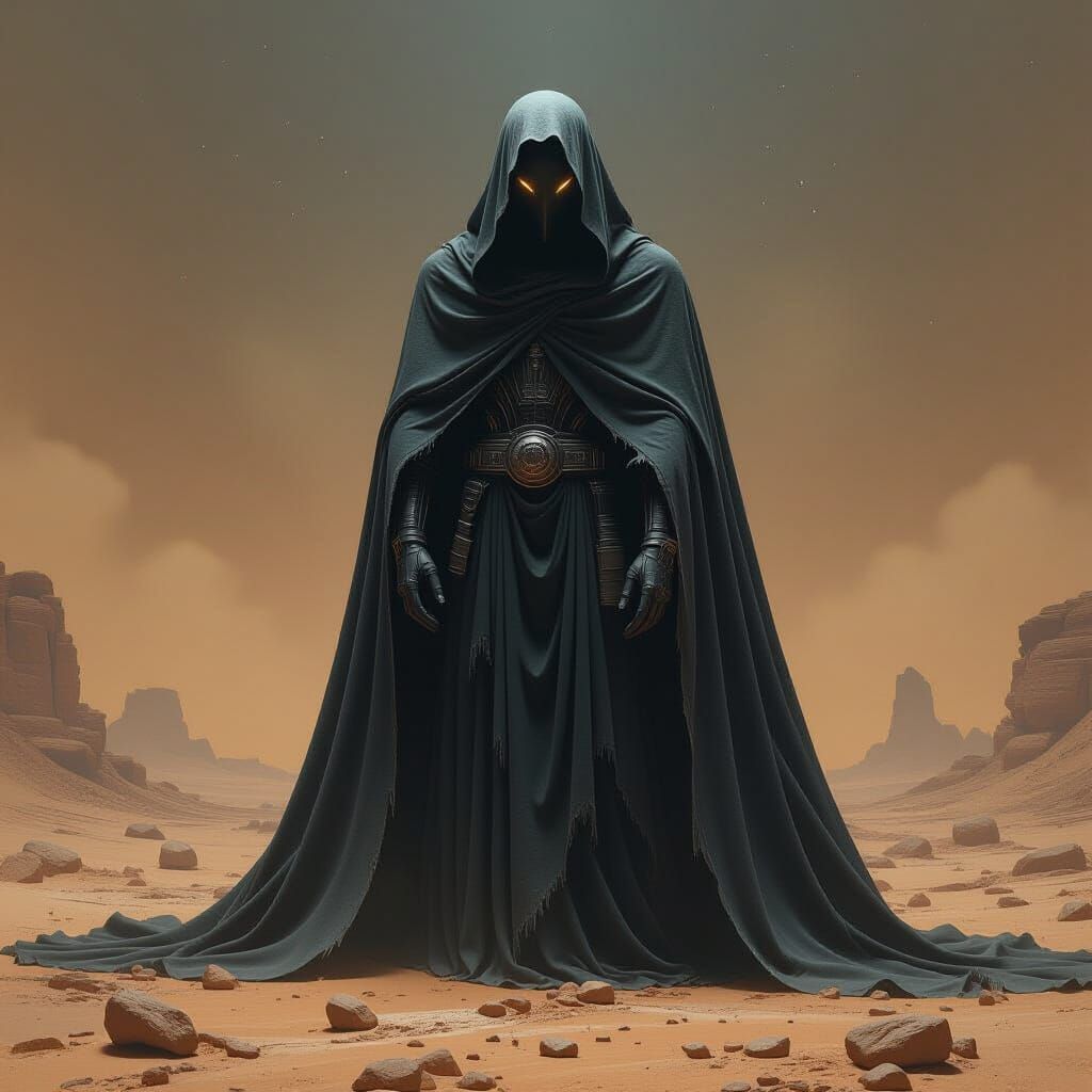 Colossal Creature in Apocalyptic Biomechanical Style