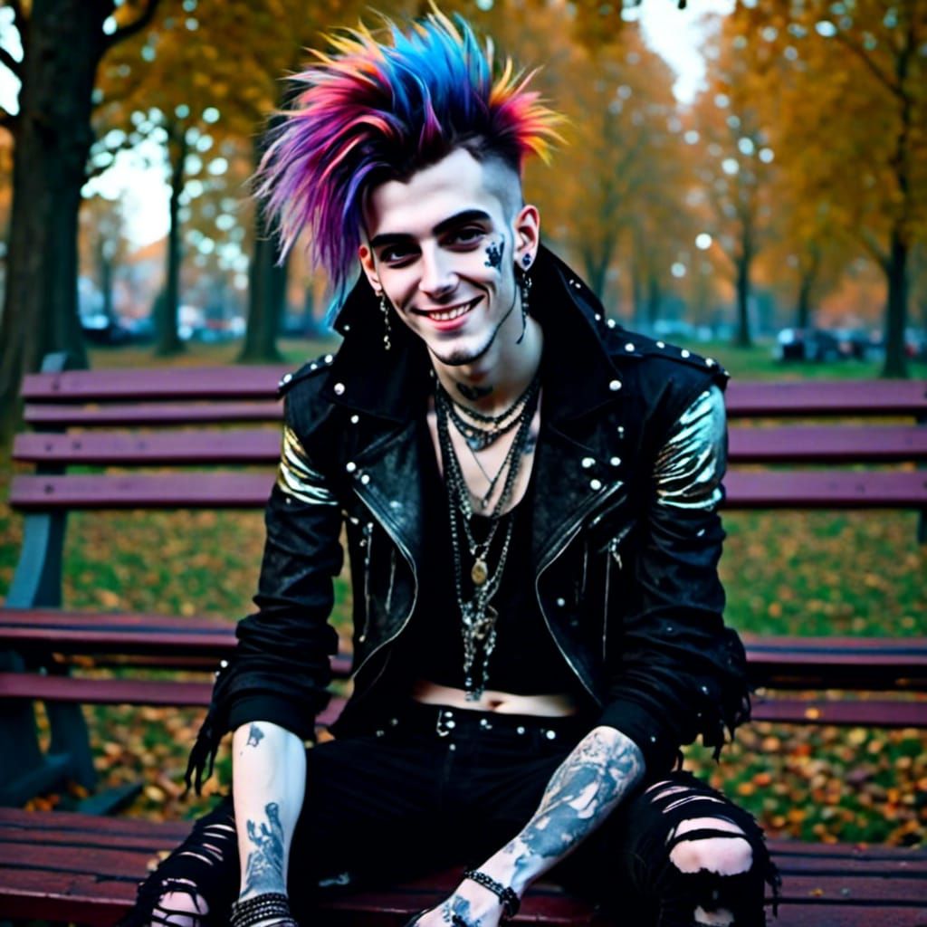 Punk Duck in Golden Sunset Light