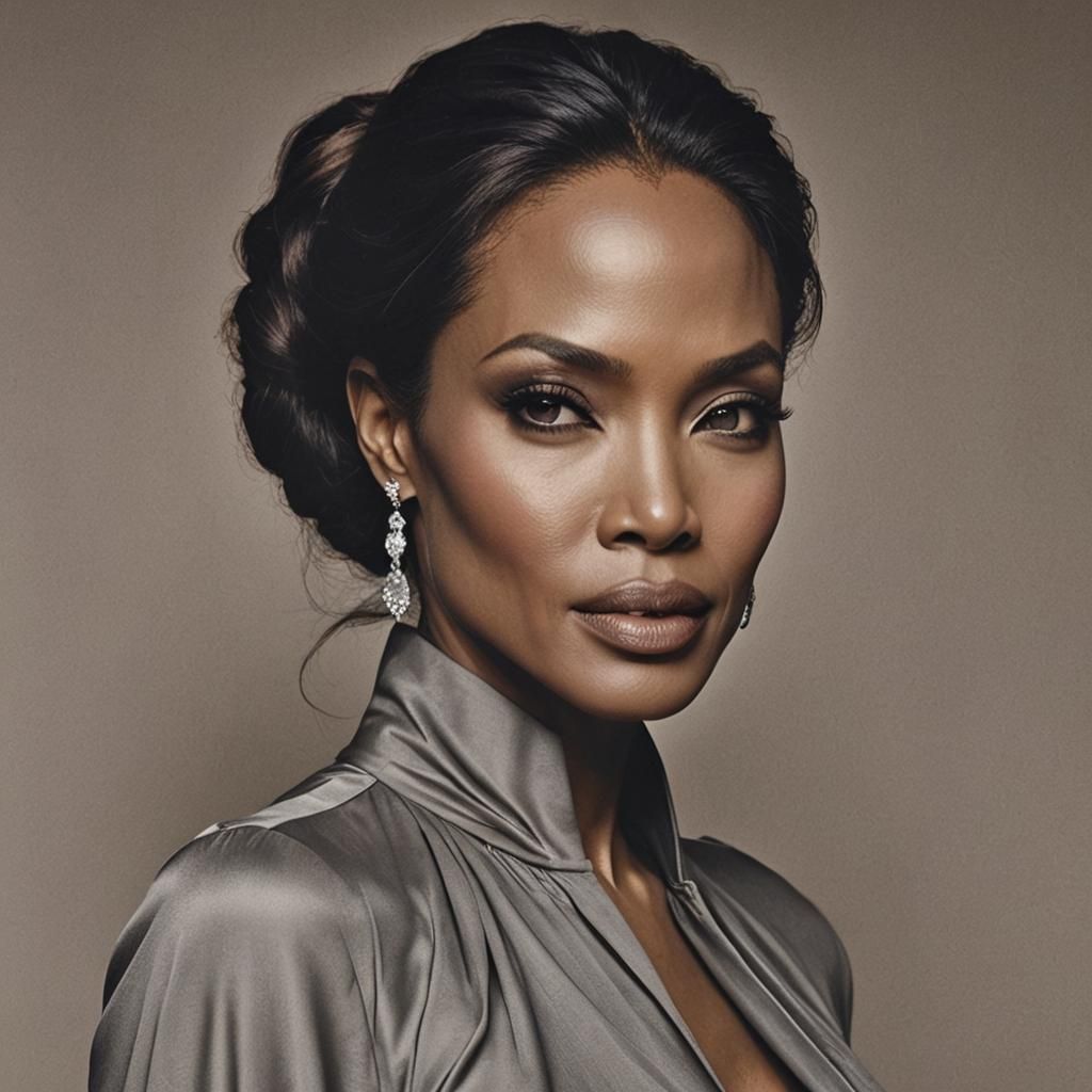 AI Image: Hybrid Portrait of Two Actresses