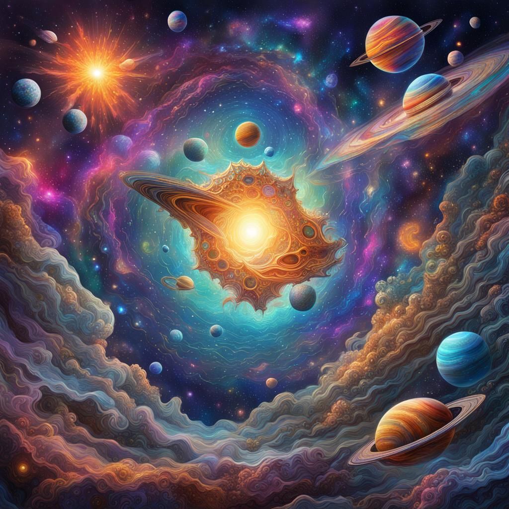 Holographic Astral Universe in Mixed Media