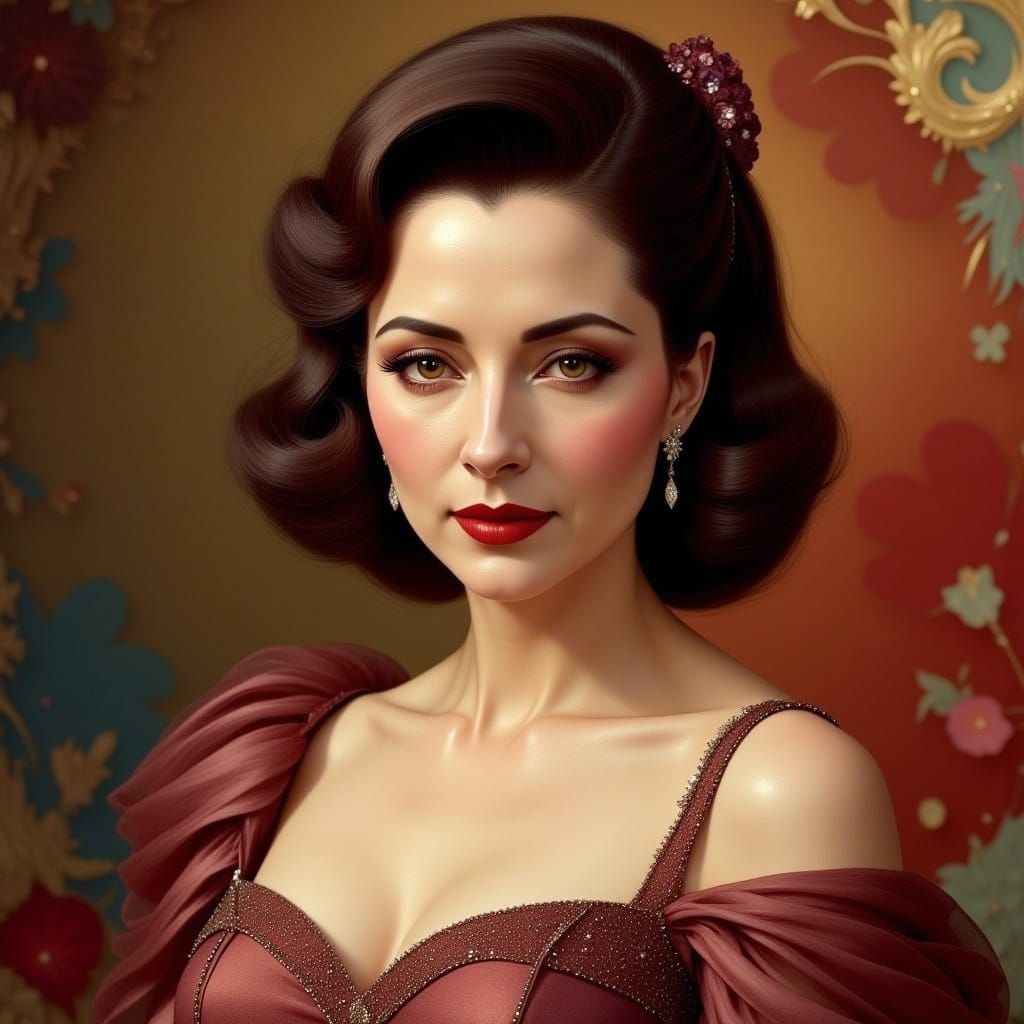 Beautiful classic Hollywood starlet <lora:Soft Portrait flux:1.0> portrait