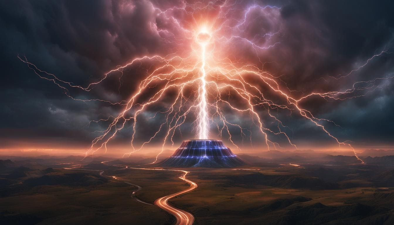 Electromagnetism and Tesla Coil Enveloping Sky