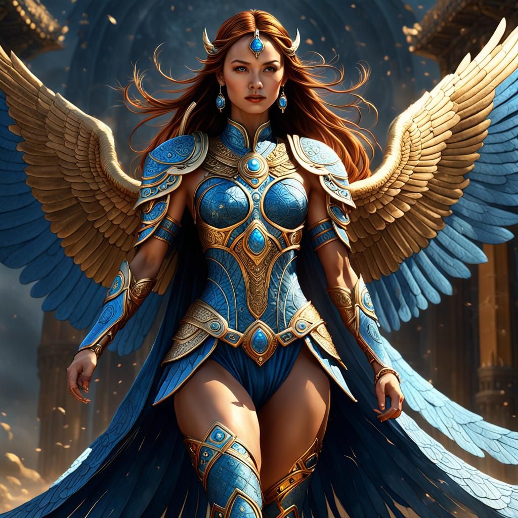 Auburn Goddess of Life: Dark Fantasy Art