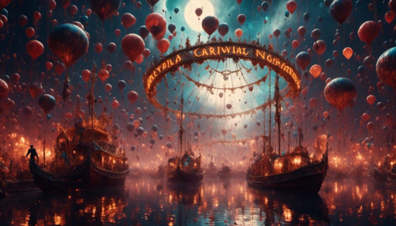 Nightmare Carnival in Vibrant Dark Style