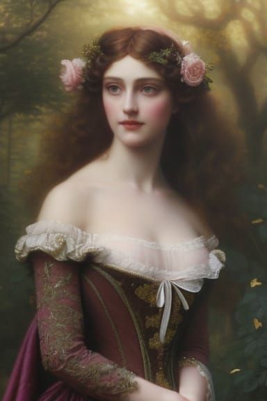 Princess Briar Rose in Rococo Style