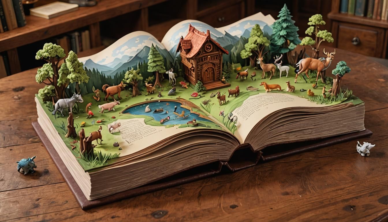 Pop-up Storybook of Myths and Legends in 3D