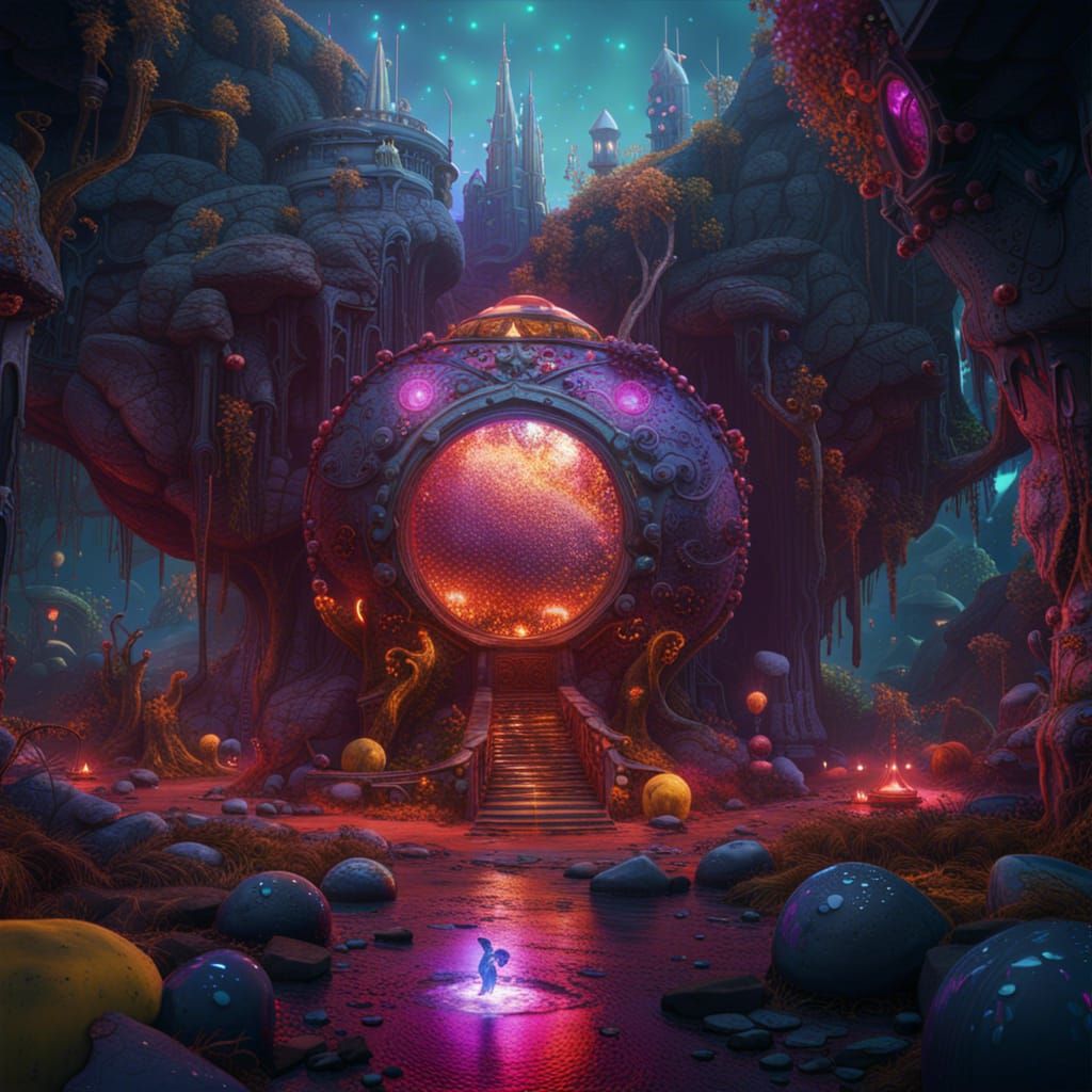 Fantastical Spleen in Detailed Matte Painting