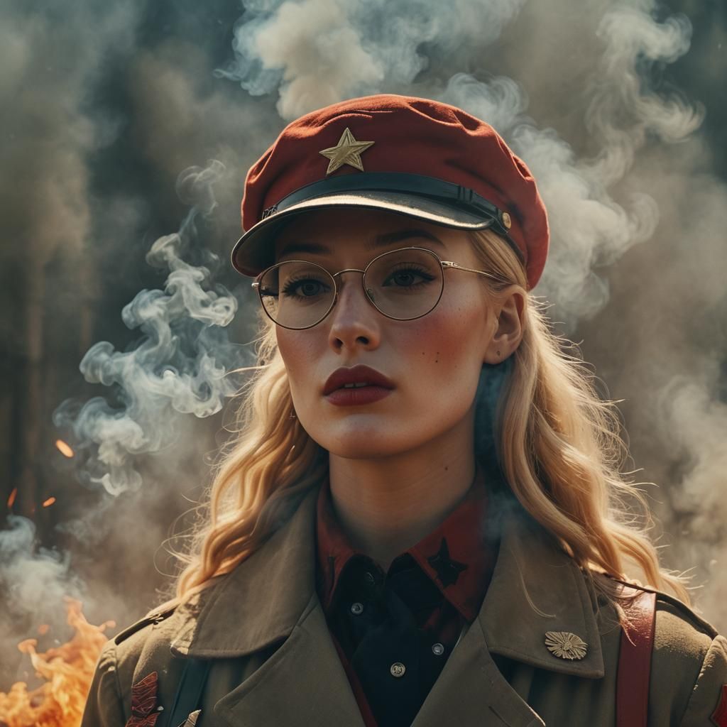 Iggy Azalea as Red Army Commander in Film Still