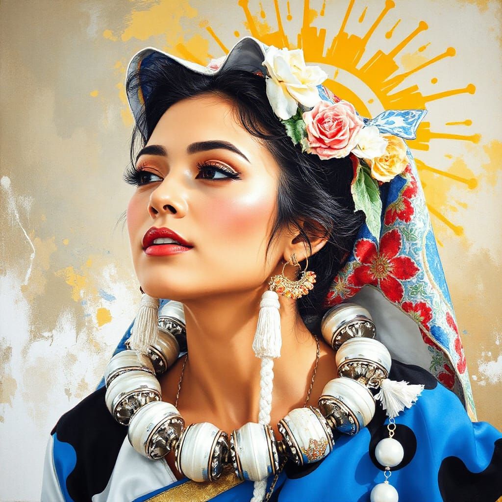 Masterful Painting with Bright Colors and Beauty