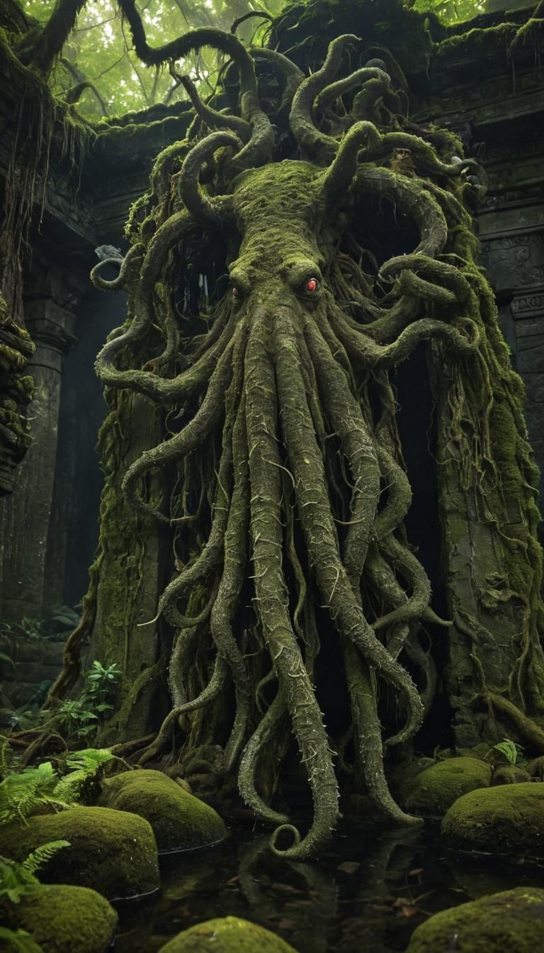 Ancient Scaled Beast Awakens in Sunken Temple