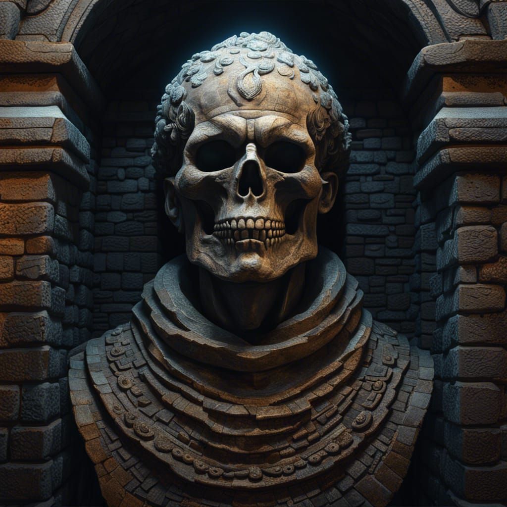 Gothic Rococo Cobblestone Giant Portrait