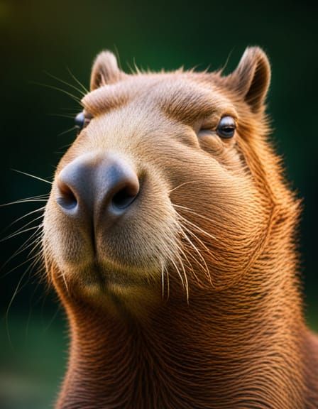 Hyperrealistic Capybara Portrait in 8K Resolution