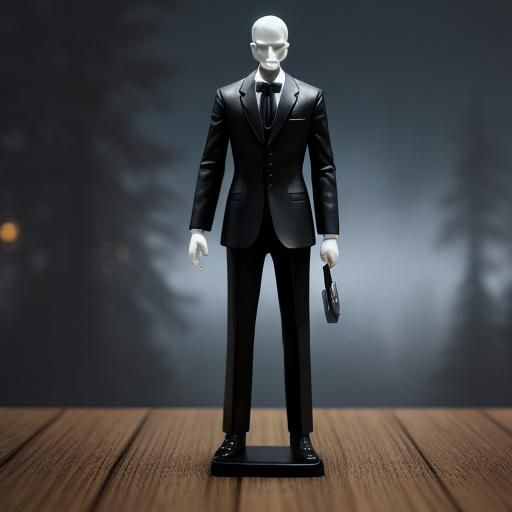 Slender Man Funko Pop Figure in Forest Display