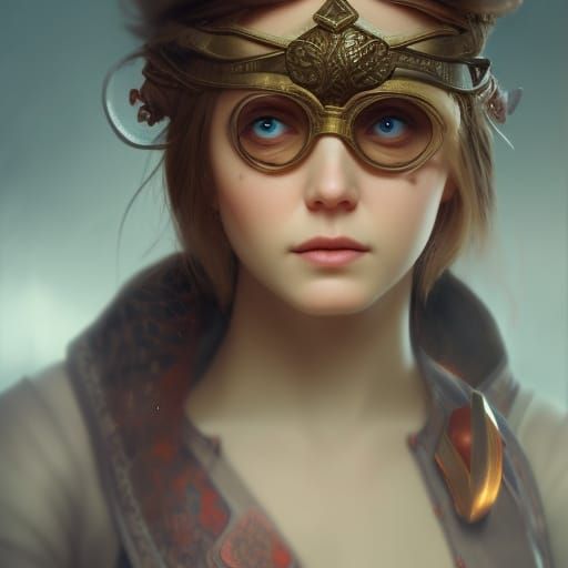 Assassin Gnome Portrait in Digital Art Style