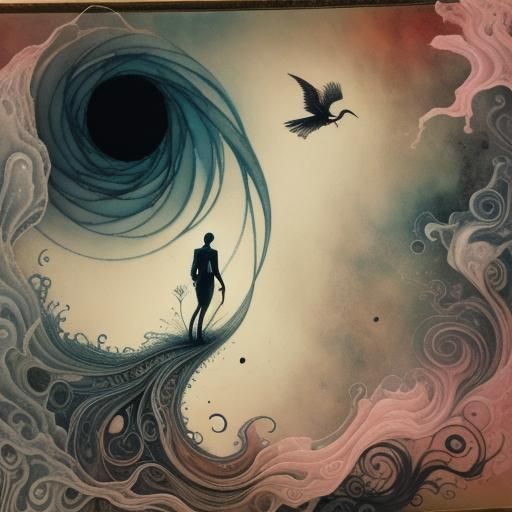 Surreal Male Portrait: Inner Void Search