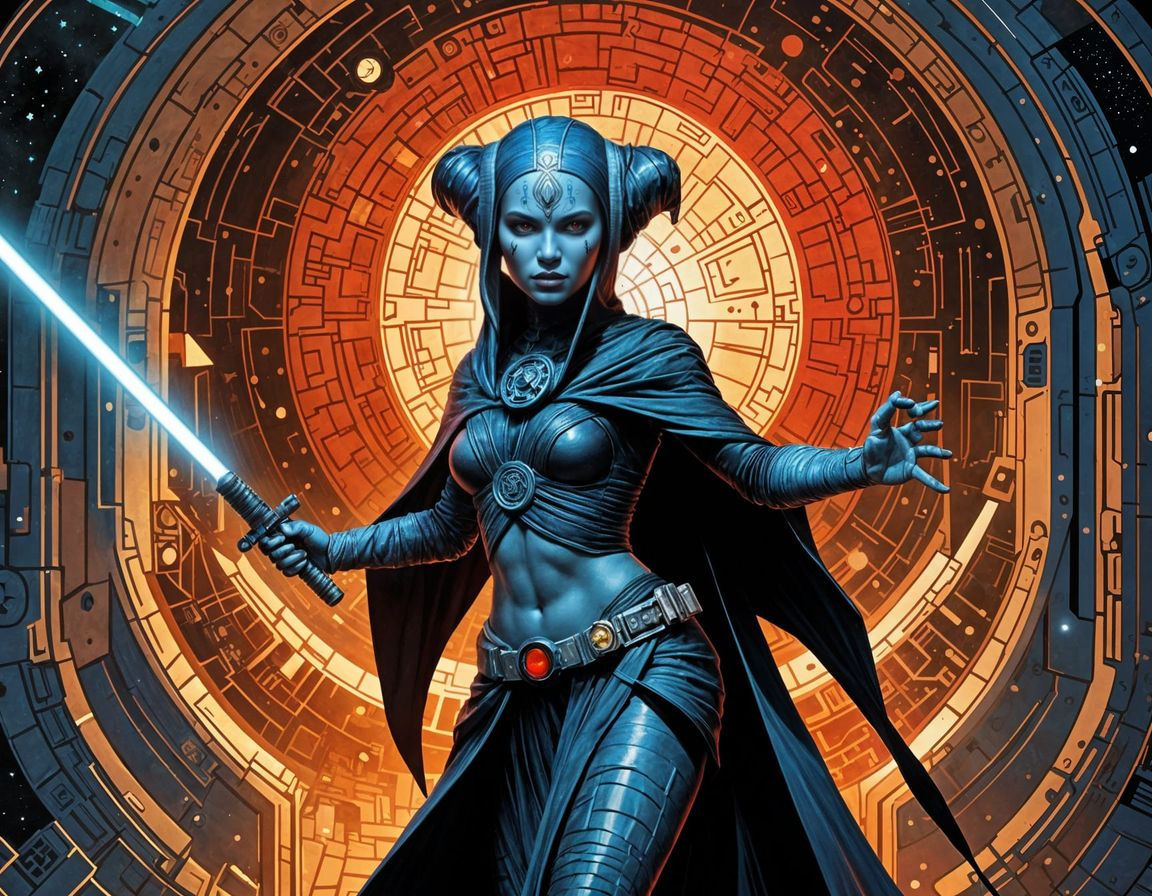 Surreal Star Wars Sith Vampire in Dynamic Pose