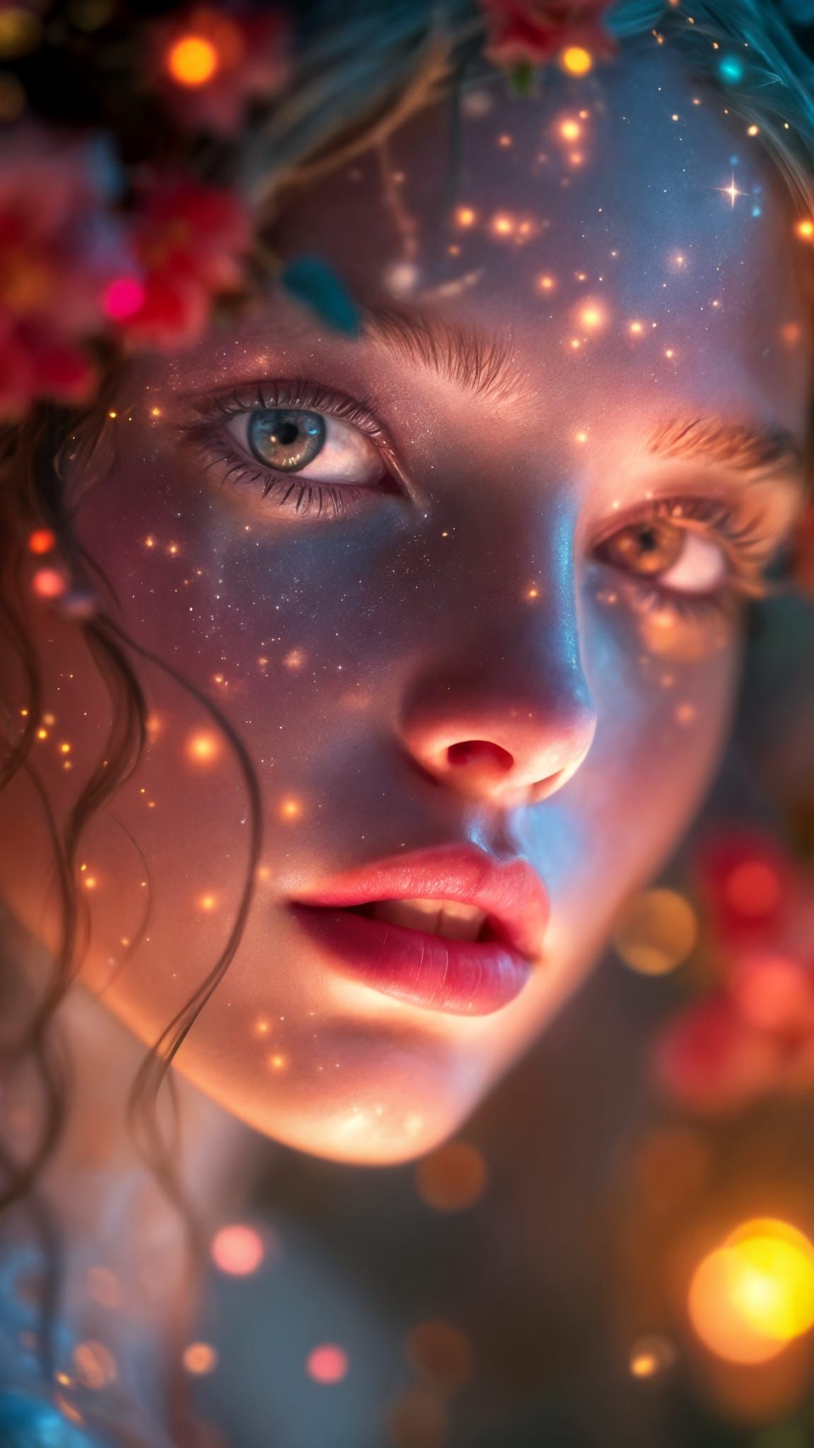 Ethereal Divine Being in Vintage Fairytale Portraiture