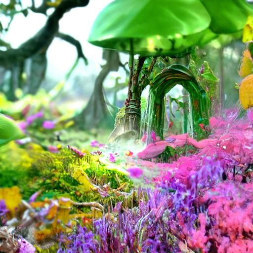 Fantastical Fairy Forest: Detailed Matte Painting