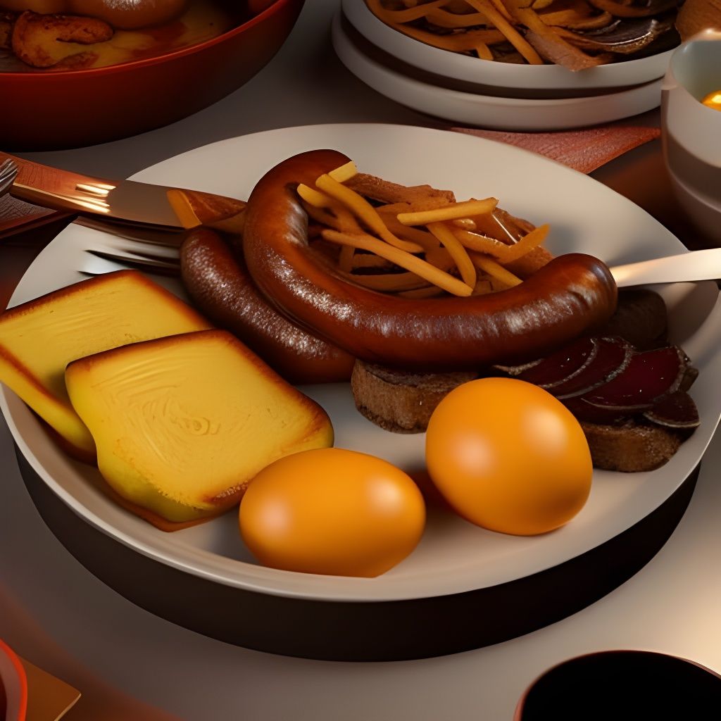 Lumberjack Breakfast in Art Nouveau Style