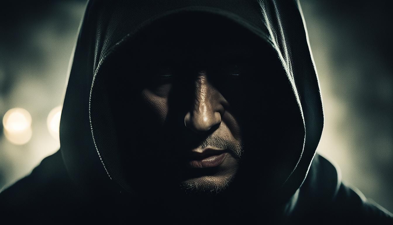 Moody Hashashin Portrait in Noir Style