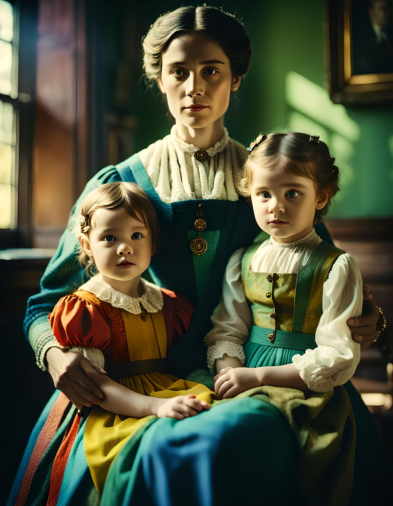 A mother and her daughters ❤️