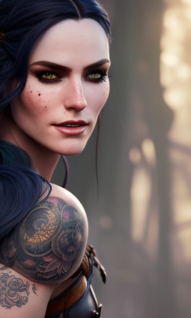 Muscular Cosplay Portrait in Disney Pixar Style