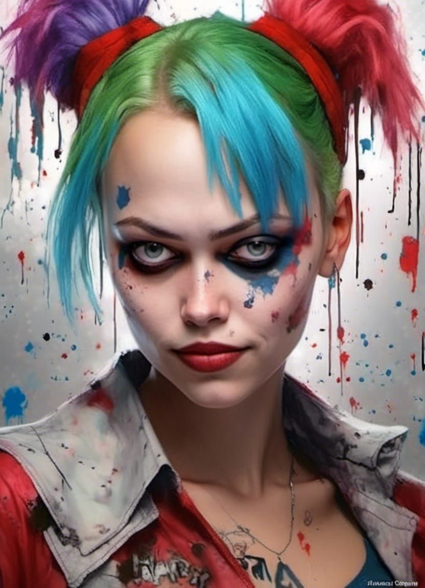 Harley Quinn with my face