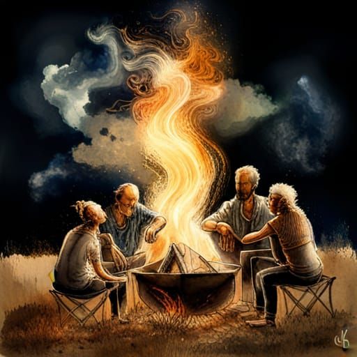 stories around the fire