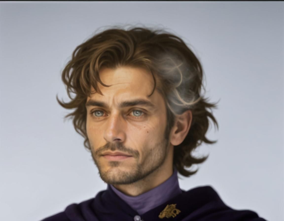 Professional Man Portrait in Hyperdetailed Digital Art