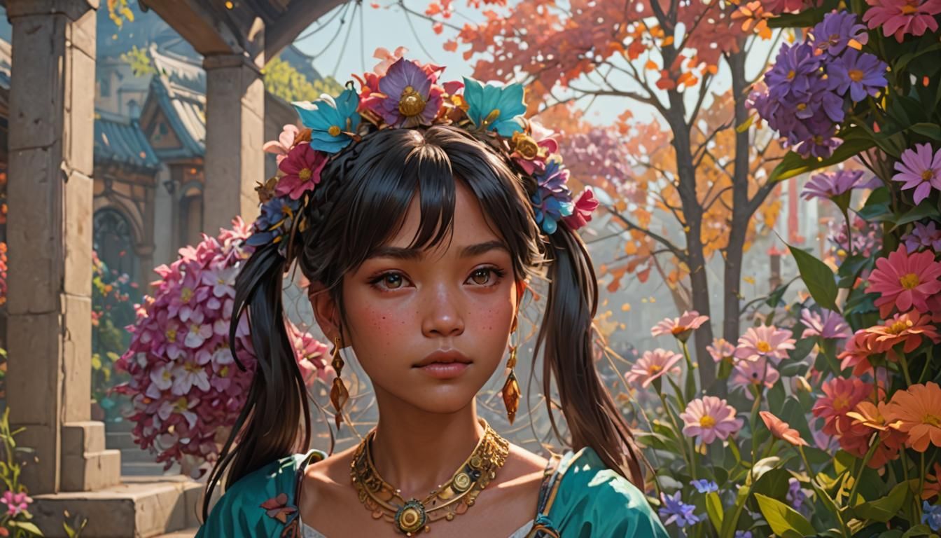 ChiChi Portrait in Hyperdetailed Digital Art Style