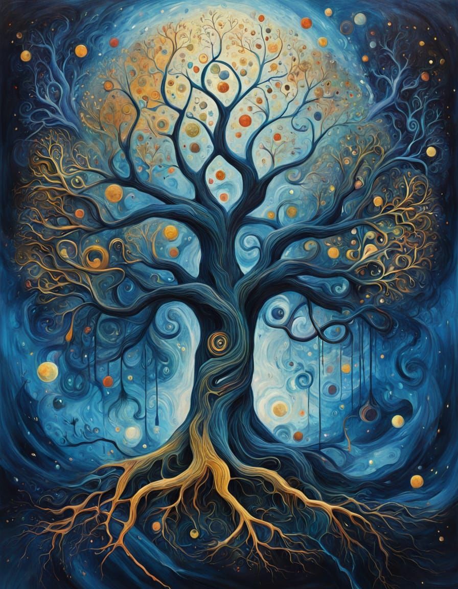 Kabbalah Tree of Life Cosmic Art