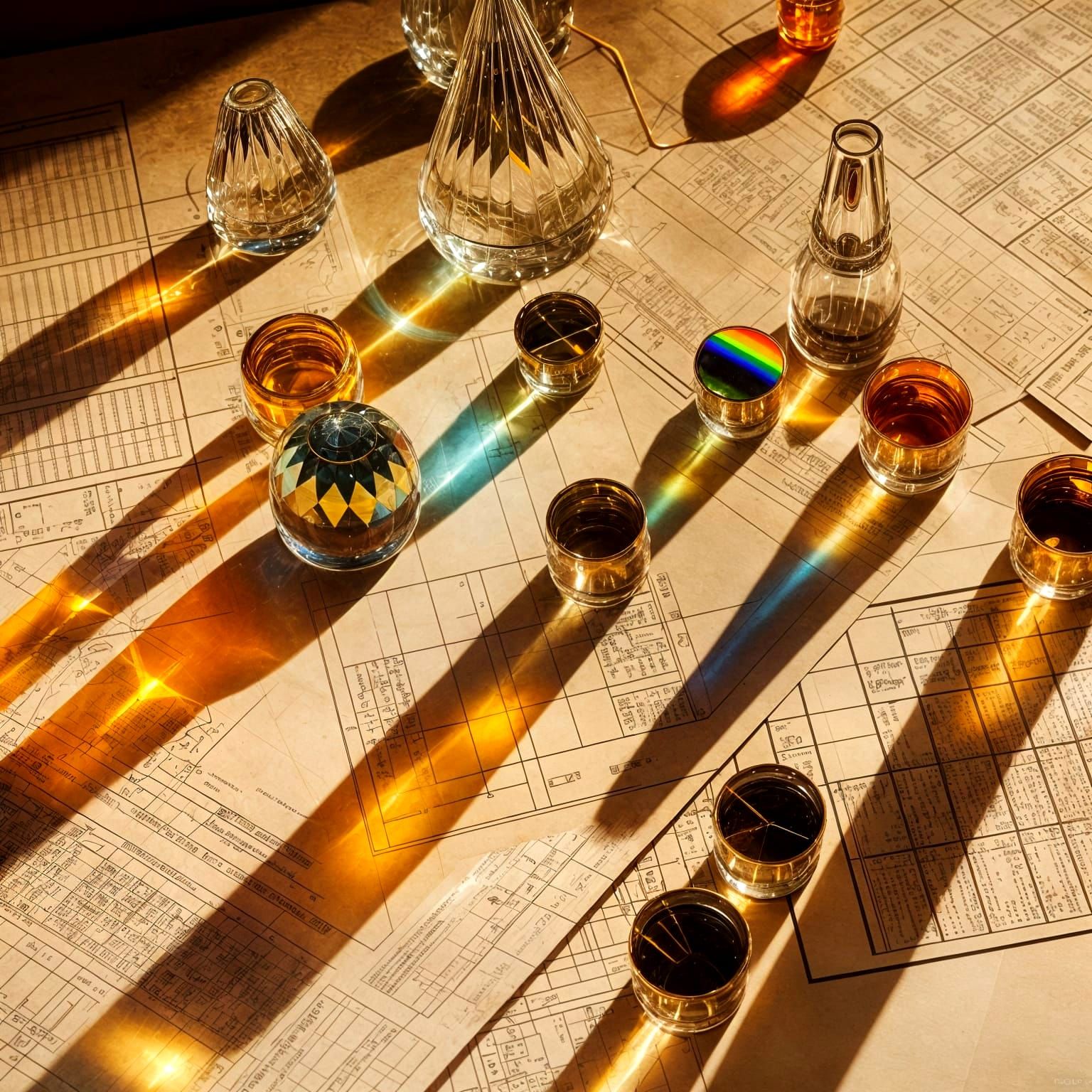 Rainbow Refractions in a Mid-Century Laboratory