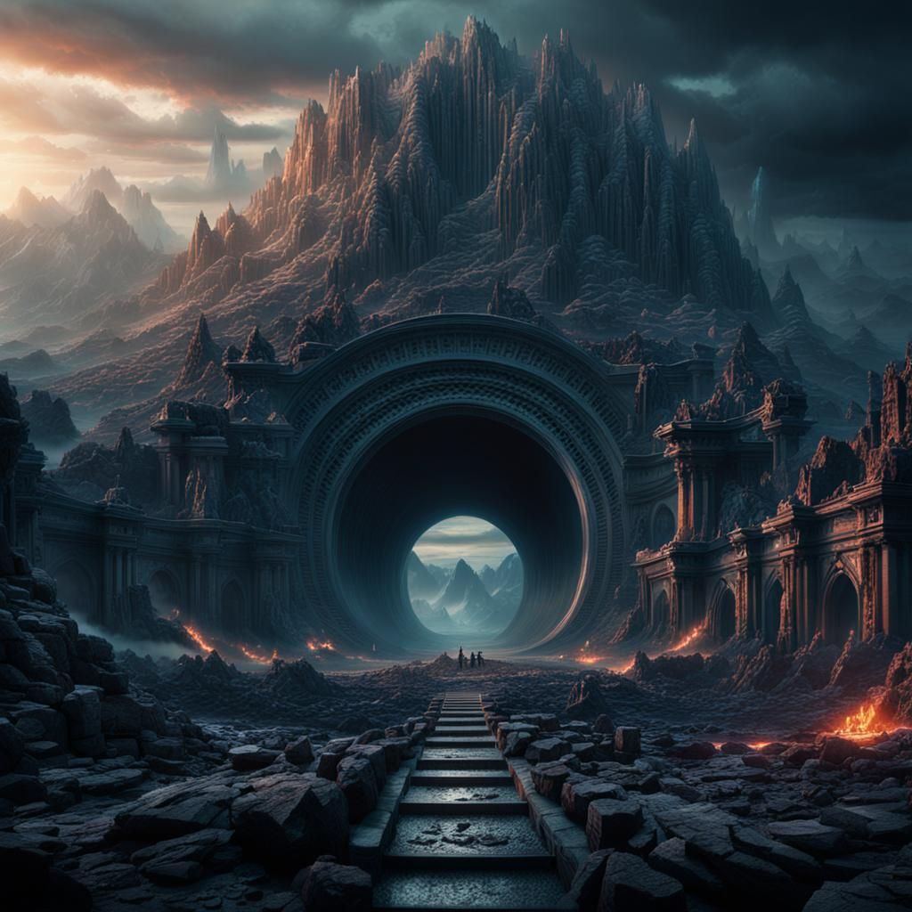 Epic Rings of Hell: Cinematic Digital Painting