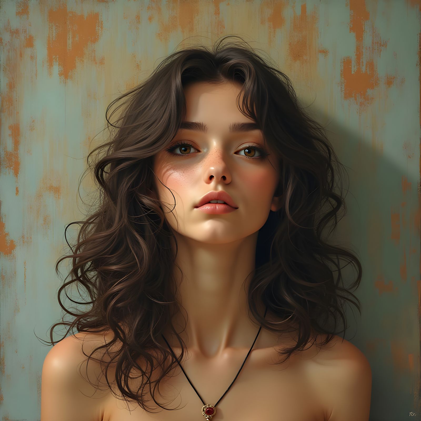 Dramatic, Highly Detailed Stormy Seascape with Elven Magic a...