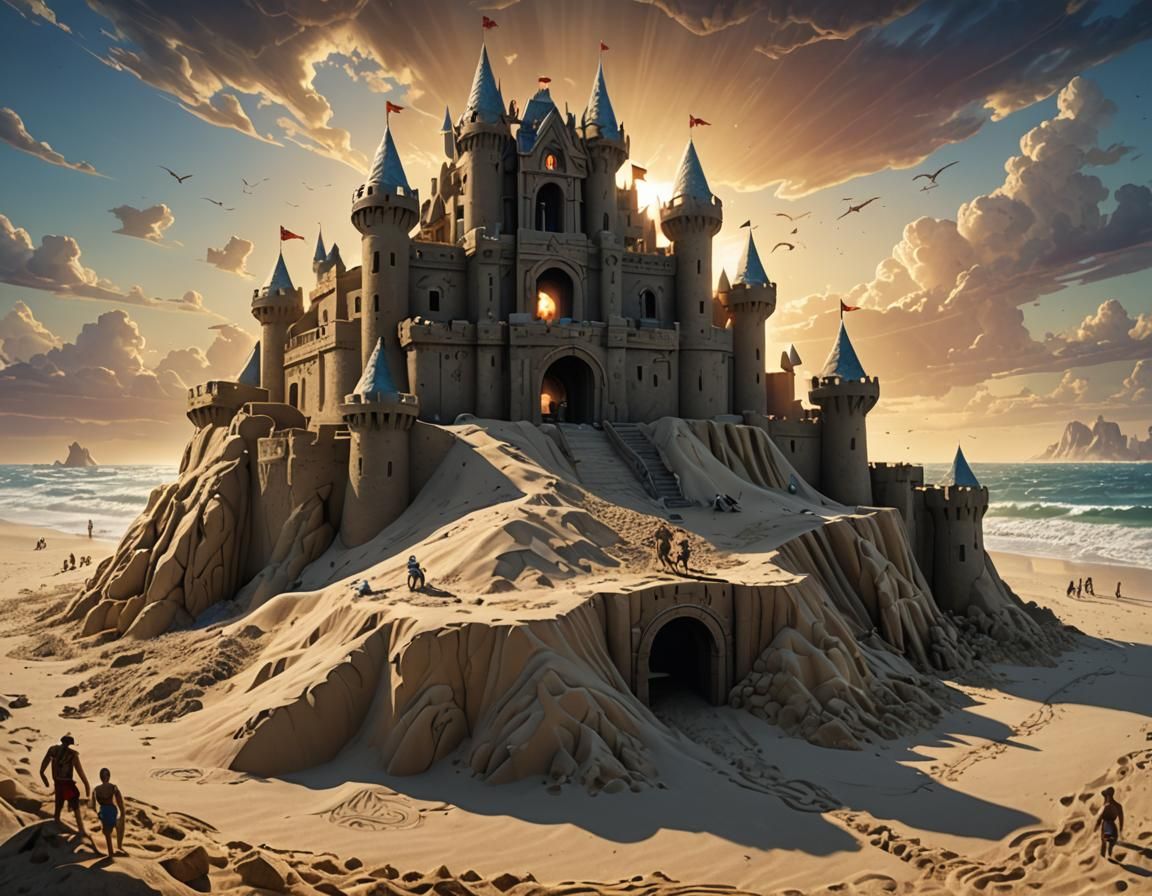 Sand Castle Grayskull: Dark Fantasy Concept Art