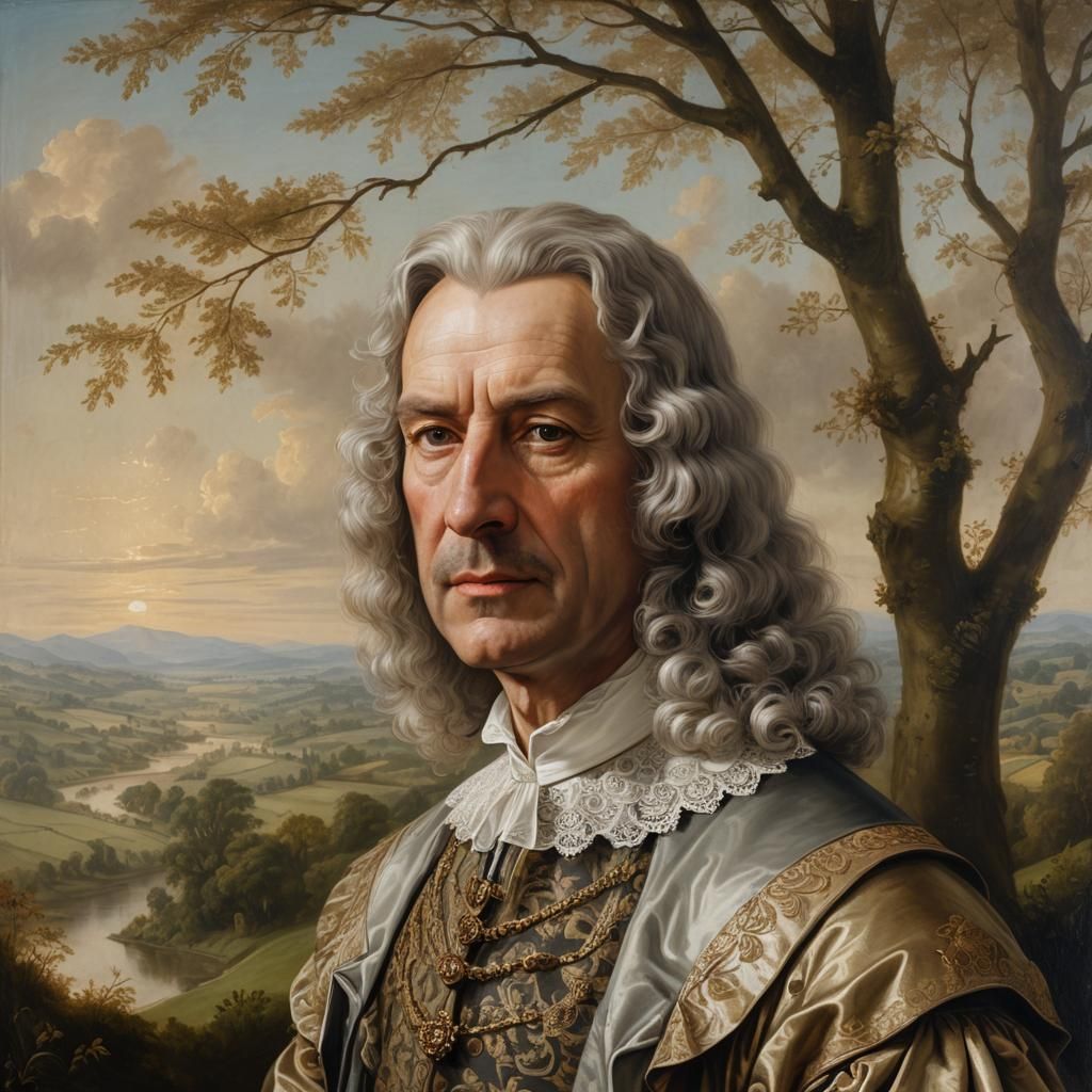 Renaissance Portrait of Sir Mark Guyon in Oil