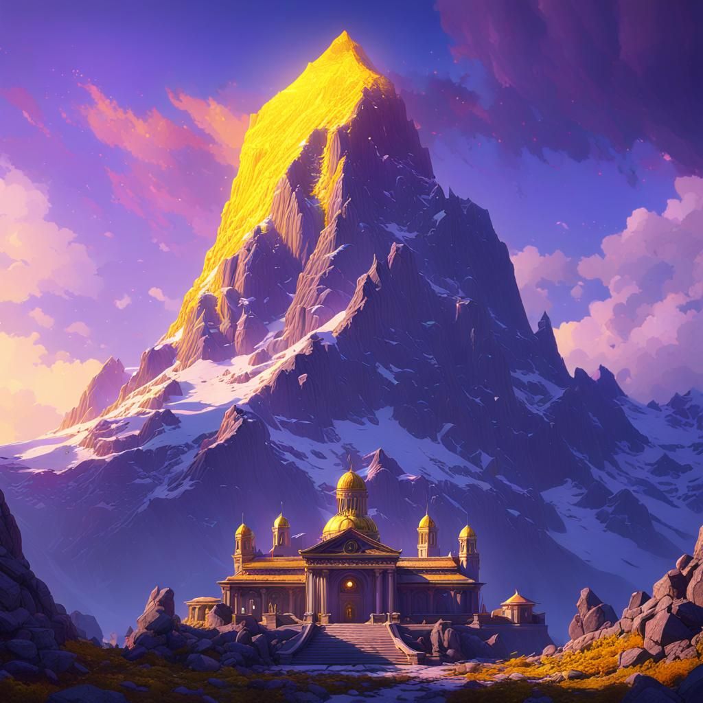 Dark Fantasy Mt. Olympus Concept Art