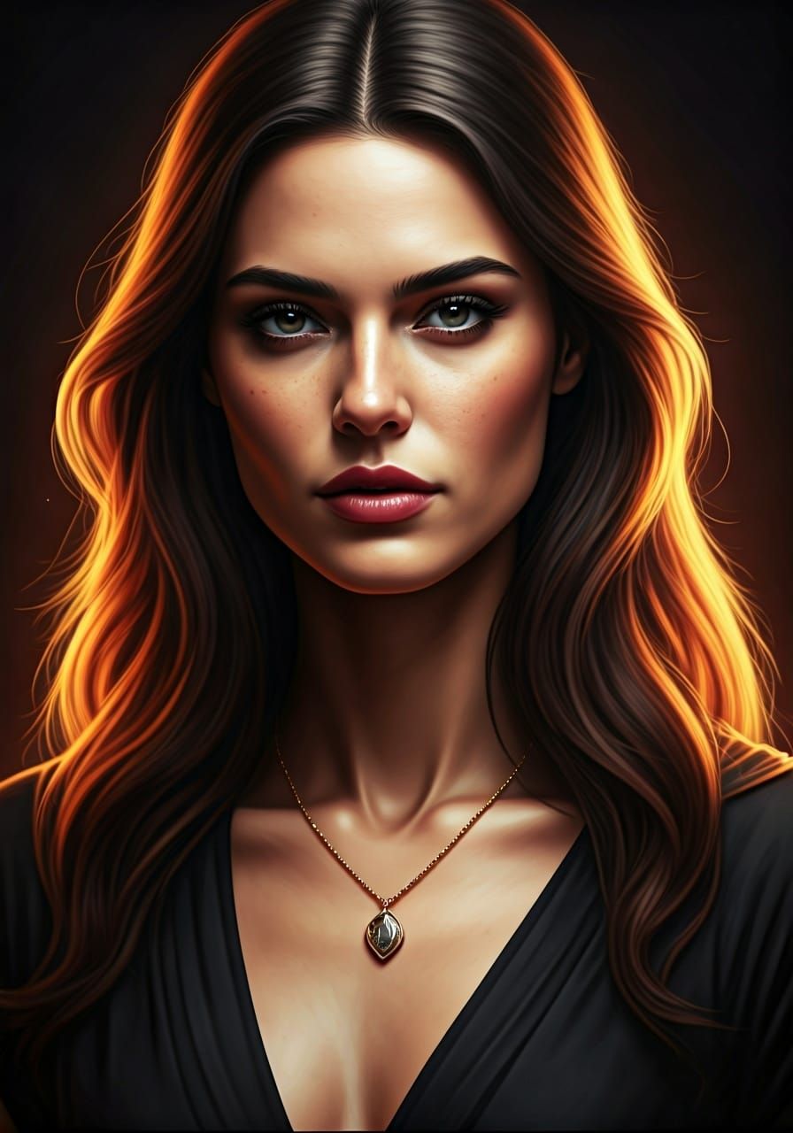 Confident Woman Declares Herself