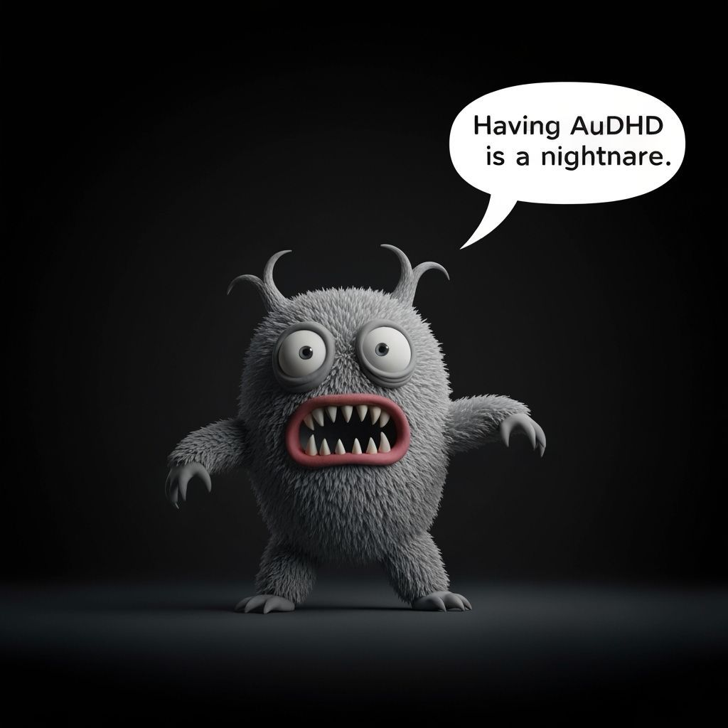 Anxious Clay Monster Expresses AuDHD Nightmare Surreal Whims...