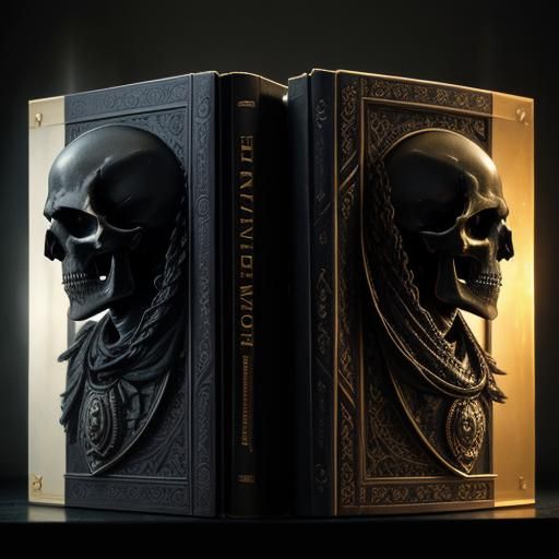 Hamlet Bookends: Dark Fantasy Art in 8K