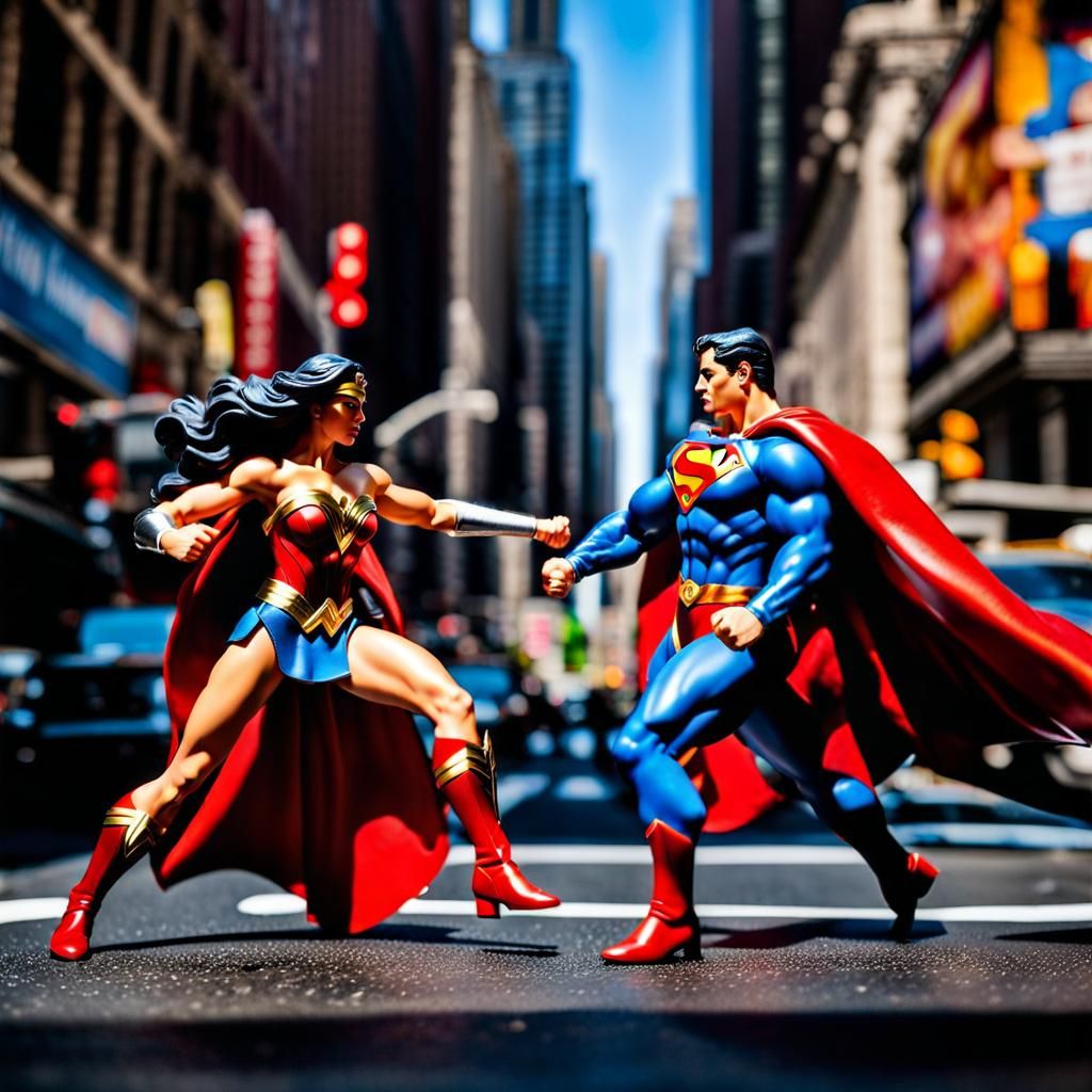 Action Figures : Wonder Woman VS Superman