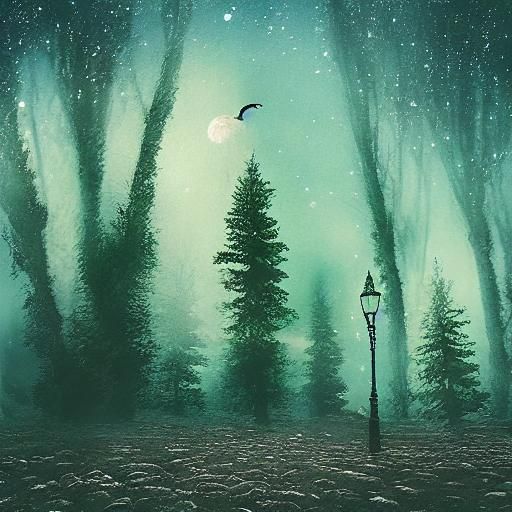 Enchanting Whispers: A Literary Nature Illustration