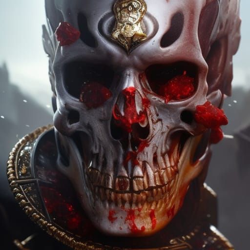 Ornate Skulls: Detailed Marble and Jade Sculptures